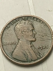 1926 P Lincoln Wheat Cent Penny Coin, Lamination Peel, Free Shipping!!! - Picture 1 of 6