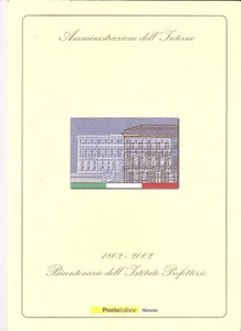 FOLDER FILATELICI POSTE ITALIANE REPUBBLICA AMMINISTRAZIONE DELL INTERNO 1802 - Imagen 1 de 4