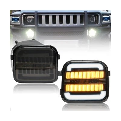 Luces de señal de giro LED ámbar NJSBYL para Hummer H3 H3T 2006 2007 2008 2009 201... Foto 1 de 4
