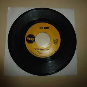 FUNK/NORTHERN SOUL 45 RPM RECORD - TINA BRITT - VEEP 1280 - Picture 1 of 2