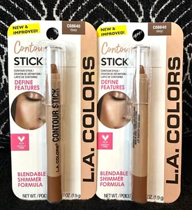 2pk LA COLORS CONTORNO STICK PROFUNDO C68640 DEFINIR MEJILLAS CARACTERÍSTICAS BRILLO MEZCLABLE - Imagen 1 de 4