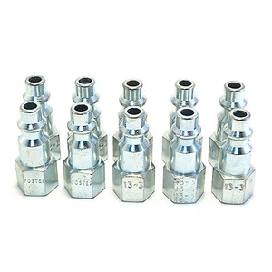 10 Foster M Style Luftschlauchverschraubungen 1/8" Innengewinde NPT Kupplung Stopfen - Bild 1 von 3