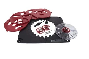 1207 Design/Inlay Kit kit de gabaris de routeurs noir et rouge petit - Picture 1 of 5