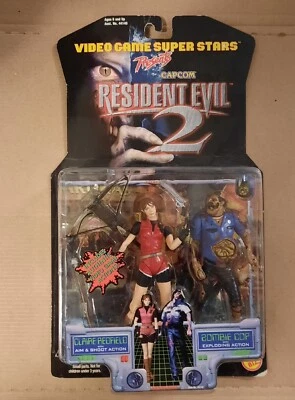Sealed 1998 Capcom Resident Evil 2 Claire Redfield Zombie Cop Figure TOY BIZ NEW - Image 1 of 2
