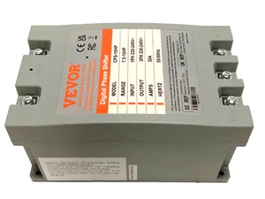 Cambiador de fase digital Vevor 30 amp convertidor trifásico 220 V residencial, CPS-10 HP - Imagen 1 de 7
