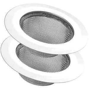 2Pcs Kitchen Sink Strainer, Stainless Steel Mesh Drain 4.5 inch, Silver - Picture 1 of 2