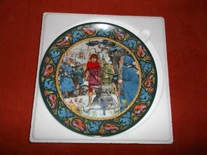 Collectible Wedgwood Plate King Arthur Draws The Sword New In Box - Picture 1 of 7