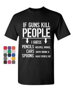 T-shirt męski If Guns Kill People 2. poprawka prawa do broni śmieszny 2A koszulka męska