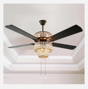 River of Goods | Bohemian 52 in. Indoor White Punched Metal Ceiling Fan 16555s - Picture 1 of 7