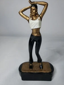 Confezione 2 Statuine Danza Resina Premi 6" Trofeo Danza Concorso Home Decor  - Foto 1 di 3