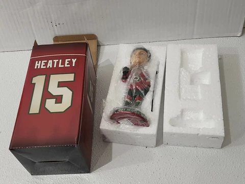 7" Dany Heatley #15 Bobblehead 2013-2014 Series Minnesota Wild 2 of 5 Brand New Cover