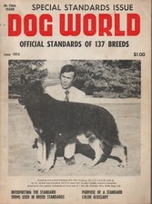 Dog World Magazine June 1974 Special Standards Issue Vintage
