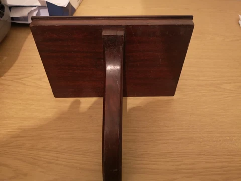 Antique Mahogany Bracket Clock Shelf Cover