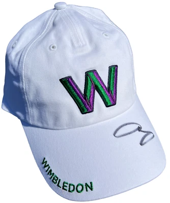 ANDY MURRAY FIRMADO WIMBLEDON TENIS GORRA FRANCESA EE. UU. ABIERTA AUSTRALIANA JSA! Foto 1 de 3