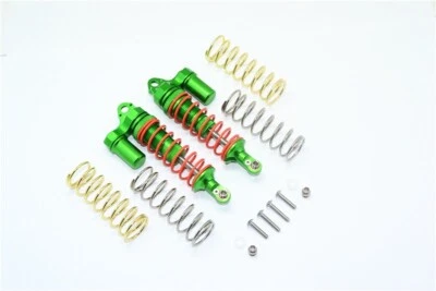 GPM Green Aluminum Front Piggyback Shocks Traxxas 4x4 Slash Rustler Stampede - Image 1 of 3