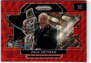 Paul Heyman 2022 Panini Prizm WWE Red Wave Prizm #55 WWE Smackdown - Picture 1 of 2