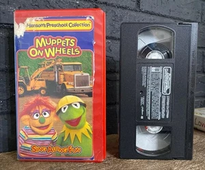 Muppets On Wheels VHS Tape, Ex-Library Jim Henson 1995 HTF OOP 90s Sesame Street - Picture 1 of 3