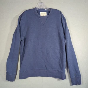 The Men's Store Bloomingdales Sweatshirt Herren L blau V-Stitch Baumwolle Pullover - Bild 1 von 8