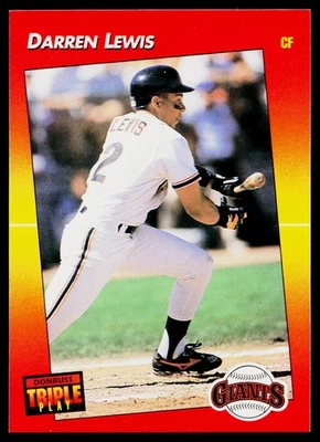 1992 Triple Play - Darren Lewis #111 - San Francisco Giants - Image 1 of 2