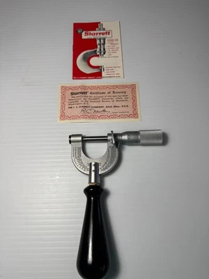 Micrómetro de molino de acero Starrett No.205HL 1". Con asa Foto 1 de 3