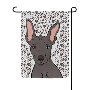 Xoloitzcuintli Día de San Valentín Jardín Patio Bandera Decoración de Vacaciones y Regalos - Imagen 1 de 14