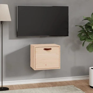 Solid Wood Pine Wall Cabinet Wooden Floating Wall Unit Multi Colours vidaXL - Picture 1 of 48