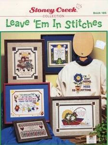 VINTAGE! STONEY CREEK SAMMLUNG LEAVE 'EM IN STICHEN KREUZSTICH - Bild 1 von 2
