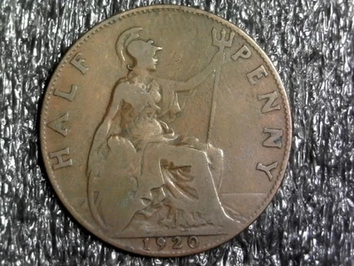 1920 Great Britain Half Penny World, Foreign Coin - KM#809 (z1128) - Image 1 of 2