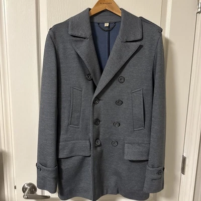 Abrigo Burberry London Gris Doble Pecho Talla US40 IT50 Hombre Mediano Nuevo sin Etiquetas Foto 1 de 4