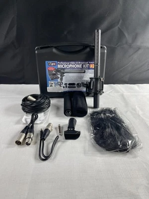 VidPro XM-55 Black Cardioad Professional Video/Broadcast Shotgun Microphone Kit - Image 1 of 4