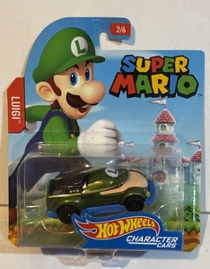 Hot Wheels Super Mario Series LUIGU 2016 NUEVO - Imagen 1 de 4