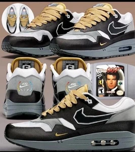 Nike Air Max 1 ‘Big Head Mode’ 007 Goldeneye In Hand Size 11 Men’s N64 - Picture 1 of 5