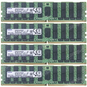 Samsung 128GB 4x32GB 4DRx4 PC4-19200 PC4-2400T-L DDR4 2400MHz ECC Registered RAM - Picture 1 of 4