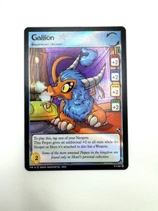 JUEGO NEOPETS TVG GALLION HOLO FOIL BATTLE FOR MERIDELL 7/140 WOTC 2004 - Imagen 1 de 5