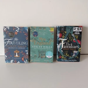 Stacey Halls Paperback Book Bundle 3 Books Familiars, Foundling & Mrs England - Imagen 1 de 10