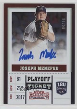 2017 Panini Elite Extra Edition Playoff Ticket /15 Joseph Menefee #USA18-JM Auto