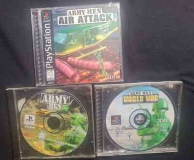 Army Men Air Attack, Army men 3D, Army Men World War Playstation 1 PS1 - Image 1 of 4