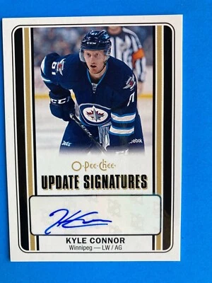 2016-17 Upper Deck O-Pee-Chee Update Signatures Kyle Connor Rookie Auto Rare RC - Image 1 of 2