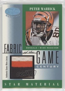 2001 Leaf Certified Materials Fabric of the Game Century /21 Peter Warrick