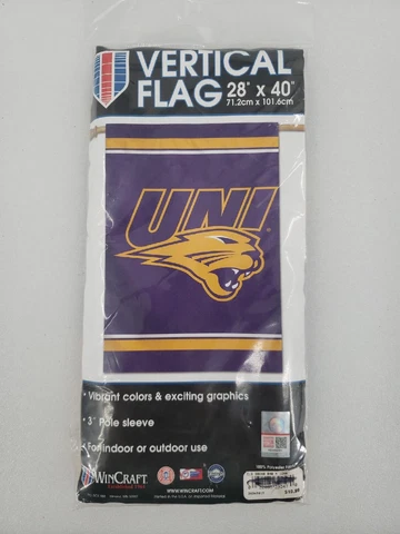 WinCraft University Of Northern Iowa Panthers Team Logo Vertical Flag 28"x40" Cover
