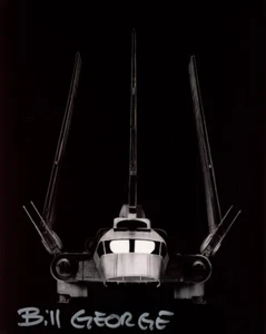 BILL GEORGE SIGNIERT 8x10 FOTO ILM MODELLBAUER STAR WARS SEHR SELTEN BECKETT BAS - Bild 1 von 2