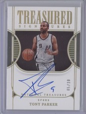 TONY PARKER 2022-23 NATIONAL TREASURES #TST-PK TREASURED AUTO 5/10 GOLD