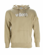 WILLEM NYC Men's Camel Yellow Beige Big Logo Hoodie Size Large $118 NWT