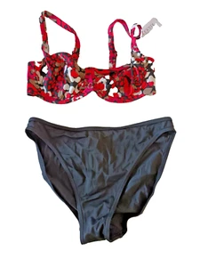 Fantasie/Tesco 5336 UK 34D/14Multi Patterned Underwired Bikini Set - Picture 1 of 6