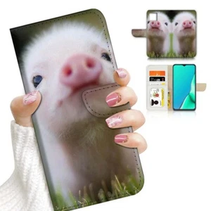 ( For Samsung A22 5G Only ) Wallet Flip Case Cover AJ23469 Baby Pig - Picture 1 of 7