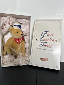 STEIFF First American Teddy Bear #667183 2003 Limited Edition IOB w/ COA Germany - Picture 1 of 10