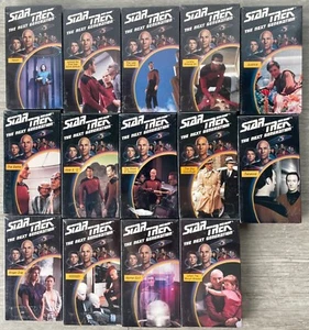 Star Trek The Next Generation VHS Tapes Lot of 14 Episodes 5-18 BRAND NEW - Picture 1 of 12