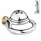 Male Stainless Steel Smooth Anti-Escape Chastity Cage Portable Chastity Devices