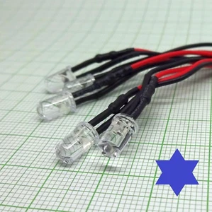 5 X Blau blink LED mit Kabel.(24V, 5mm,fertig verkabelt) VERSAND FREI! E861+ - Bild 1 von 6