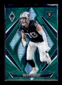 2024 Panini Phoenix Maxx Crosby #107 Green 30/30 Las Vegas Raiders - Picture 1 of 2